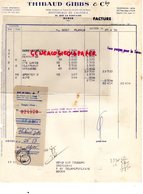 ALGERIE- ALGER-  FACTURE THIBAUD GIBBS - 1959 - Andere & Zonder Classificatie