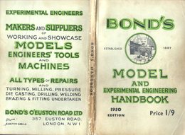 Catalogue BOND'S Model And Experimental Engineering 1950 Edition - Inglese