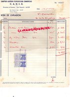 ALGERIE- ALGER-  -RARE FACTURE  CADEX- COMPTOIR ALGERIEN EXPLOITATION COMMERCIALE- RUE VIGNARD - 1958 - Altri & Non Classificati