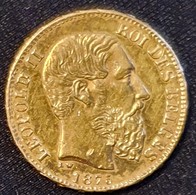 Belgium 20 Francs 1875 (Gold) - 20 Francs (oro)