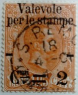 Italie Italy Italia 1890 Humbert I Umberto I Surchargé Overprinted Soprastampati Yvert 50 O Used - Usati
