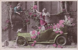 CPA 1909 - ILLUSTRATEUR  MASTROIANNI - EDITEUR A.N 849- AUTOMOBILE .FEMME .ANGE (lot Pat 89/1) - Mastroianni