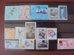 SPORT - WATER POLO - LOT DE 14 TIMBRES ** - Waterpolo