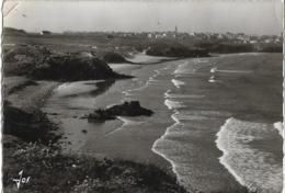 Delcampe - D29 - LE CONQUET -LA JOLIE PLAGE DES BLANCS SABLONS ABRITEE PAR LA PRESQU'ÎLE DE KERMORVAN-CPSM Dentelée Grand Format - Le Conquet
