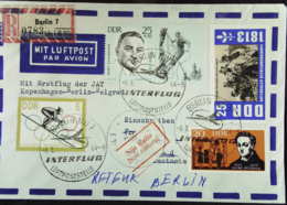 DDR: LP-R-Brief Für Erstflug Der JAT KOPENHAGEN-BERLIN-BELGRAD Vom 6.5.64 -mit RETOUR-Vermerk; Knr: 962 Mit Zahnfehler - Airmail