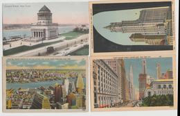 NYC NEW YORK CITY LOT OF 4 Postcards - Lugares Y Plazas