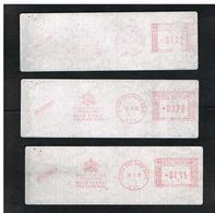 VATICANO (VATICAN) - STORIA POSTALE - LOTTO 3 AFFRANC. MECCANICHE DIVERSE. RACCOMANDATE SERVIZIO TELEFONI  - RIF.3013ter - Cartas & Documentos