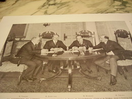 PHOTO CONFERENCE DE LONDRES POINCARE-MUSSOLINI-THEUNIS-BONAR 1922 - Unclassified