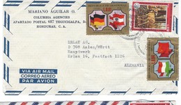 COVER CORREO AERO - BY AIR MAIL - HONDURAS - TEGUCIGALPA - ERLAU - ALEMANIA.. - Honduras