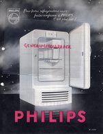 75- PARIS- RARE PUBLICITE PHILIPS ECLAIRAGE RADIO - REFRIGERATEUR 50 AVENUE MONTAIGNE 1953 - Reclame