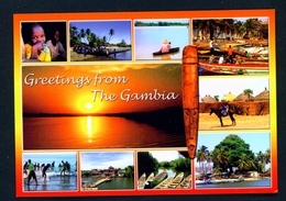 GAMBIA - Sunset Multi View Used Postcard As Scans - Gambia