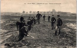 MILITARIA --  Armée Belge - Infanterie De Ligne - Service De Campagne - Regimente