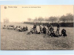 MILITARIA - Armée Belge - Une Section De Mitrailleuses Maxim - Regimenten