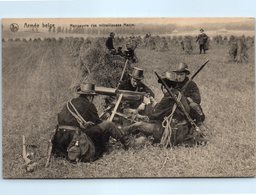 MILITARIA - Armée Belge - Manoeuvre Des Mitrailleuses  Maxi - Regimente