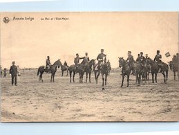 MILITARIA - Armée Belge - Le Roi Et L'Etat Major - Regiments