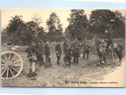 MILITARIA - Armée Belge -- Queque Officiers D'Artillerie - Regimientos