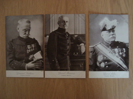 LOT DE 3 CPA GUERRE EUROPEENNE DE 1914 EDITION PATRIOTIQUE JOFFRE MAUNOURY GALLIENI - Guerre 1914-18