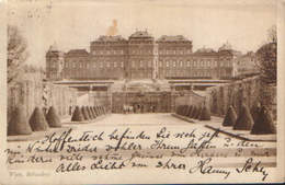 Osterreich - Postcard Used  1934 - Vienna - Belvedere -  2/scans - Belvedere