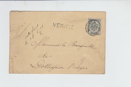 Quaregnon - Carte De Firme  Pour  Mr Le Bourgemestre De Dottignies  + Griffe VERIFIE - 1903 - Quaregnon
