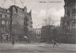 AK Hamburg Um 1930 Eppendorf Eppendorfer Baum Lehmweg Restaurant Wriedt Straßenbahn Hoheluft Winterhude Repro Neudruck - Eppendorf