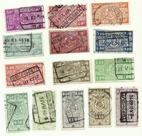 1941 - Belgio PP 236/37 + PP 240/42 + PP 245 + PP 248 + PP 251 + PP 254/59    Pacchi Postali       C4037   ----- - Reisgoedzegels [BA]