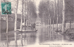 1910  Les Innondations De Montereau Boulevard Des Messieurs. 26 Janvier 1910 - Montereau