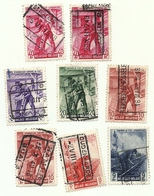 1945 - Belgio PP 280/81 + PP 282 X 2 + PP 284/85 + PP 286 X 2    Pacchi Postali       C4038   ----- - Reisgoedzegels [BA]
