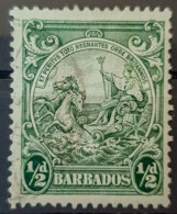 BARBADOS 1916 - Canceled - Sc# 128 - 1/2d - Barbados (...-1966)