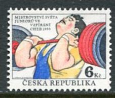 CZECH REPUBLIC 1993 Junior Weightliftine Championship MNH / **,  Michel 8 - Unused Stamps