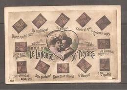 Langage Des Timbres    Semeuses    /  Train/ Bateau   ( Trou En Bas A Droite) - Sellos (representaciones)