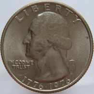 LaZooRo: United States Of America 25 Cents 1976 UNC - Herdenking