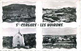 N°78393 -cpsm Saint Cergue Les Voirons -multivues- - Saint-Cergues