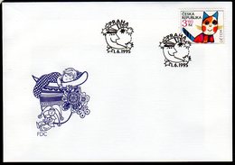 CZECH REPUBLIC 1995 Children's Day On FDC.  Michel 80 - FDC