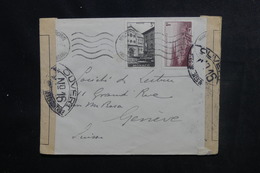 MONACO - Enveloppe Commerciale Pour La Suisse Avec Contrôle Postal, Affranchissement Plaisant - L 48356 - Storia Postale