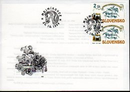 SLOVAKIA 1994 Horse Racing Anniversary On FDC.  Michel 204 - FDC