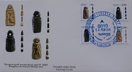 Armenien / Armenie / Armenia 2019, 13th Definitive Issue. Kingdom Of Ararat, Stamp Seal - FDC - Archäologie