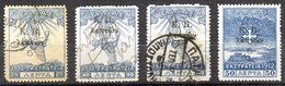 1917-Greece- "K.P. Surcharges On Campaign 1913" Charity Issue- Complete Set Used (40l. A Paper, Pencil Cancelled) - Bienfaisance