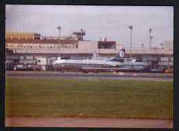 Photo 9 X 13 Cm, Heathrow, Caravelle / VI-N, 1974, Annotations Au Verso - Luchtvaart