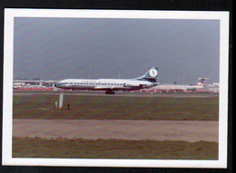 Photo 9 X 13 Cm, Heathrow, Caravelle / VI-N, 1973, Annotations Au Verso - Luchtvaart