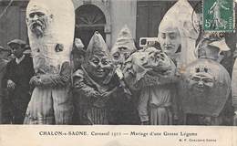 Chalon Sur Saône     71     Carnaval  1911   Mariage D'une Grosse Légume      (voir Scan) - Chalon Sur Saone