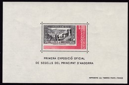 Andorra, Fr., 1982, 325 Block 1, Briefmarkenausstellung.  MNH **, - Blocks & Sheetlets