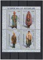 Uzbekistan 2016 . National Costumes. S/S Of 4v:1900,2100,2500,2500.    Michel  #  BL 82 - Uzbekistan