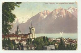 LAUSANNE - VUE GENERALE DEPUIS BEAULIEU  1915  VIAGGIATA FP - Lausanne