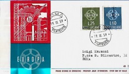 F.D.C. ITALIA - Edizioni RE.RU - EUROPA 1958. - 1958