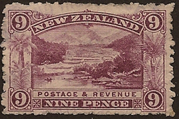 NZ 1898 9d Pink Terrace P11 SG 314 HM VE156 - Nuevos