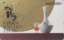 Télécarte Japon / 110-011- ALCOOL - WHISKY - NIKKA TSURU -  ALCOHOL Japan Phonecard - ALKOHOL Telefonkartr - 1058 - Alimentation