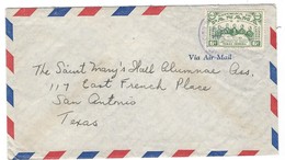 COVER CORREO PANAMA - VIA AIR MAIL - SAN ANTONIO - TEXAS. - Panama