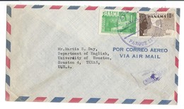 COVER CORREO PANAMA - VIA AIR MAIL - HOUSTON - TEXAS. - Panama