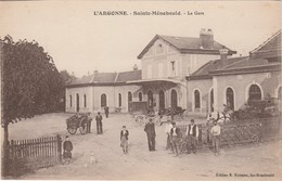 SAINTE MENEHOULD 51  MARNE   BELLE CPA   - LA GARE - Sainte-Menehould