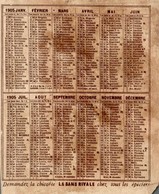 Calendrier De 1905 - Tamaño Pequeño : ...-1900